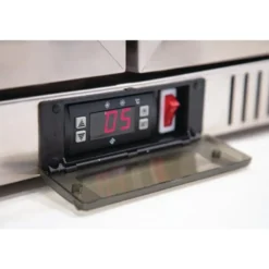 Polar Serie G Edelstahl Barkühlschrank mit 3 Klapptüren 330L