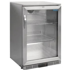 Polar Serie G Edelstahl Barkühlschrank mit Klapptür 138L