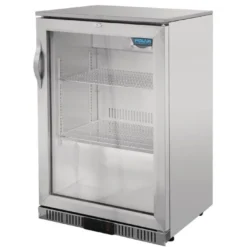 Polar Serie G Edelstahl Barkühlschrank mit Klapptür 138L