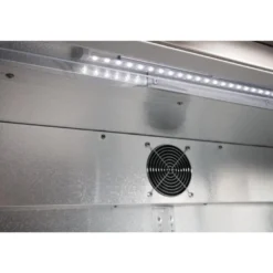 Polar Serie G Edelstahl Barkühlschrank mit 2 Klapptüren 208L