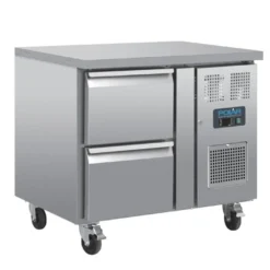 Polar Serie U GN-Kühltisch mit 2 Schubladen 124L
