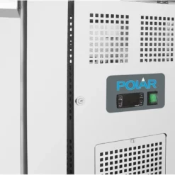 Polar Serie U 2-türiger Edelstahlgefrierschrank mit Spritzschutz 282Ltr