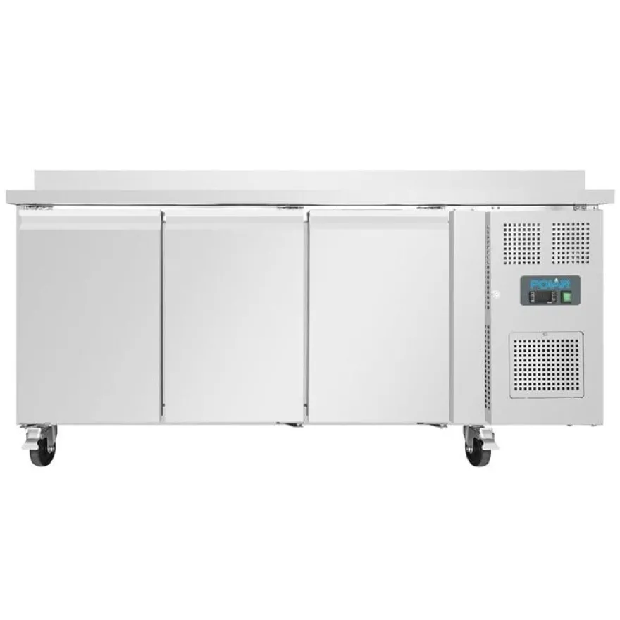 Polar U-Serie Tiefkühltisch 3-türig 417 Liter mit Aufkantung