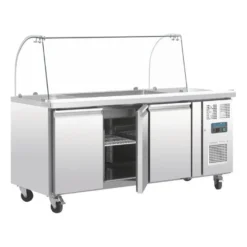 Polar U-Serie 3-türige GN-Saladette mit Schutzhaube