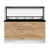 PRO LINE Bain-Marie 4x 1/1GN, 150x88x134cm, schwarzer Granit, LED Beleuchtung