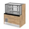 PRO LINE Fleischvitrine 120x84x134cm, schwarzer Granit, LED Beleuchtung