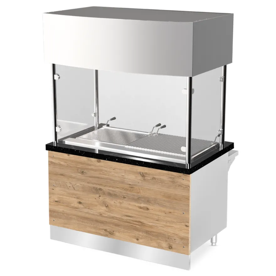 PRO LINE Holzkohlegrill 180x88x200cm