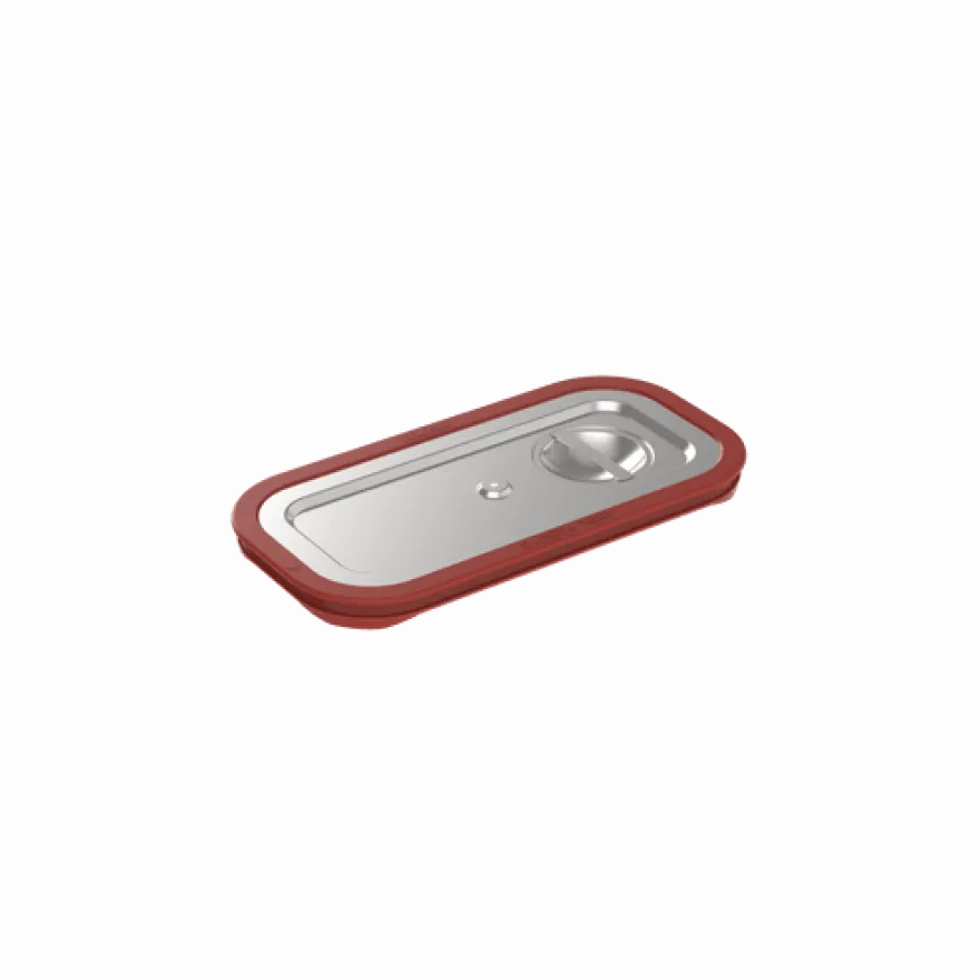 Rieber Edelstahl GN-Deckel GN 1/3 mit wasserdichter Dichtung, Mod. 135
