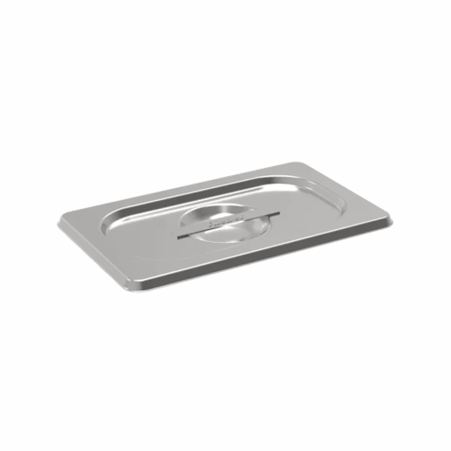 Rieber Edelstahl GN-Deckel GN 1/9 Standard mit Griffmulde, Mod. 191