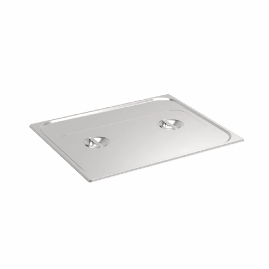 Rieber Edelstahl GN-Deckel GN 2/1 Standard mit Griffmulde, Mod. 211