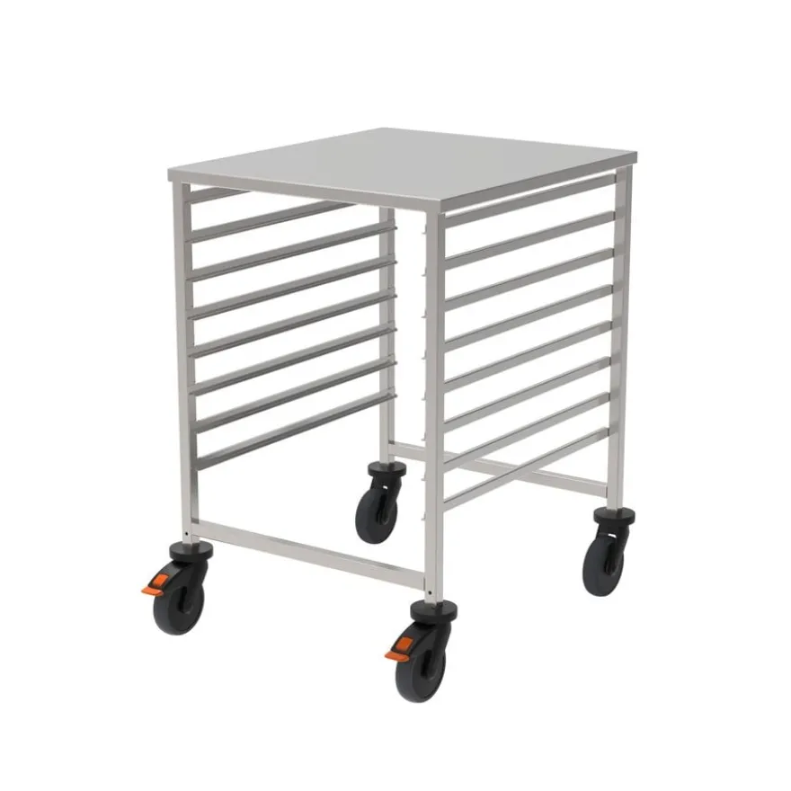 Rieber GN-Regalwagen 2/1 mit Abdeckung und einseitiger Sperre
