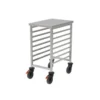 Rieber GN-Regalwagen 1/1 niedrig mit Abweiserrollen