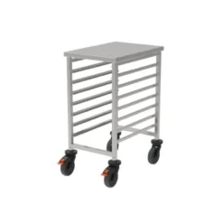 Rieber GN-Regalwagen 1/1 niedrig mit Abweiserrollen