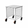 Rieber GN-Regalwagen 2/1 niedrig mit Abweiserrollen