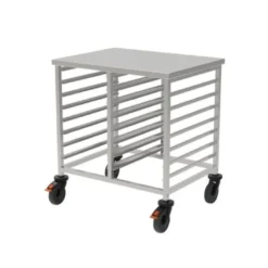 Rieber GN-Regalwagen 2x1/1 niedrig mit Abweiserrollen