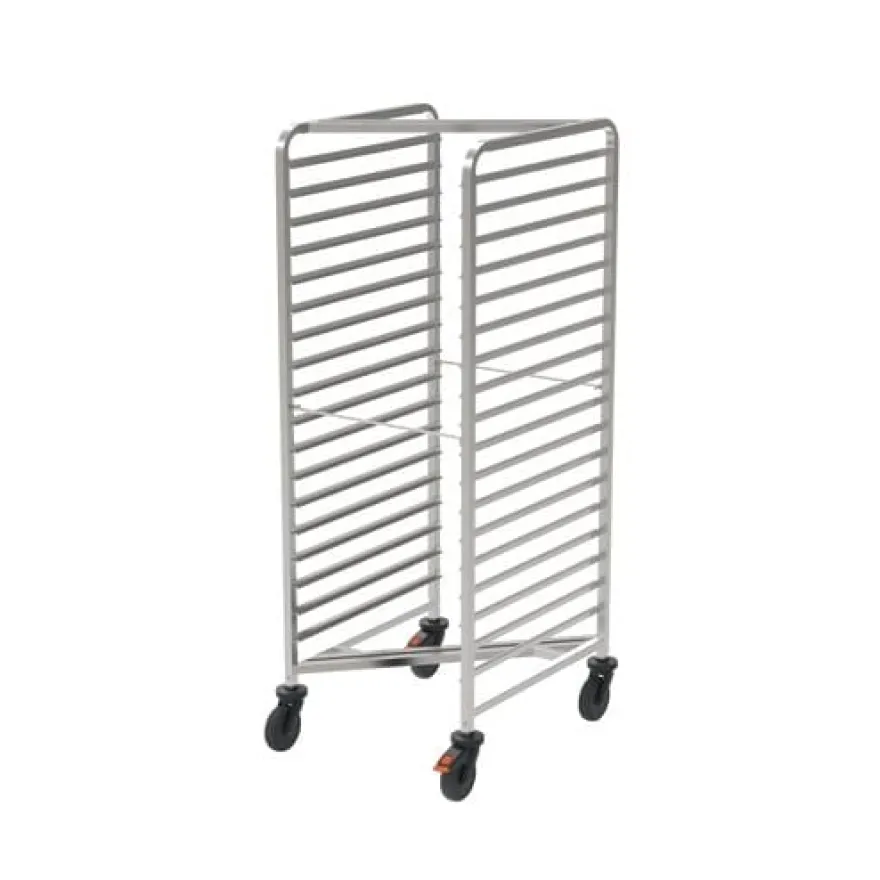Rieber Raumspar-Regalwagen 2/1 mit Abweiserrollen