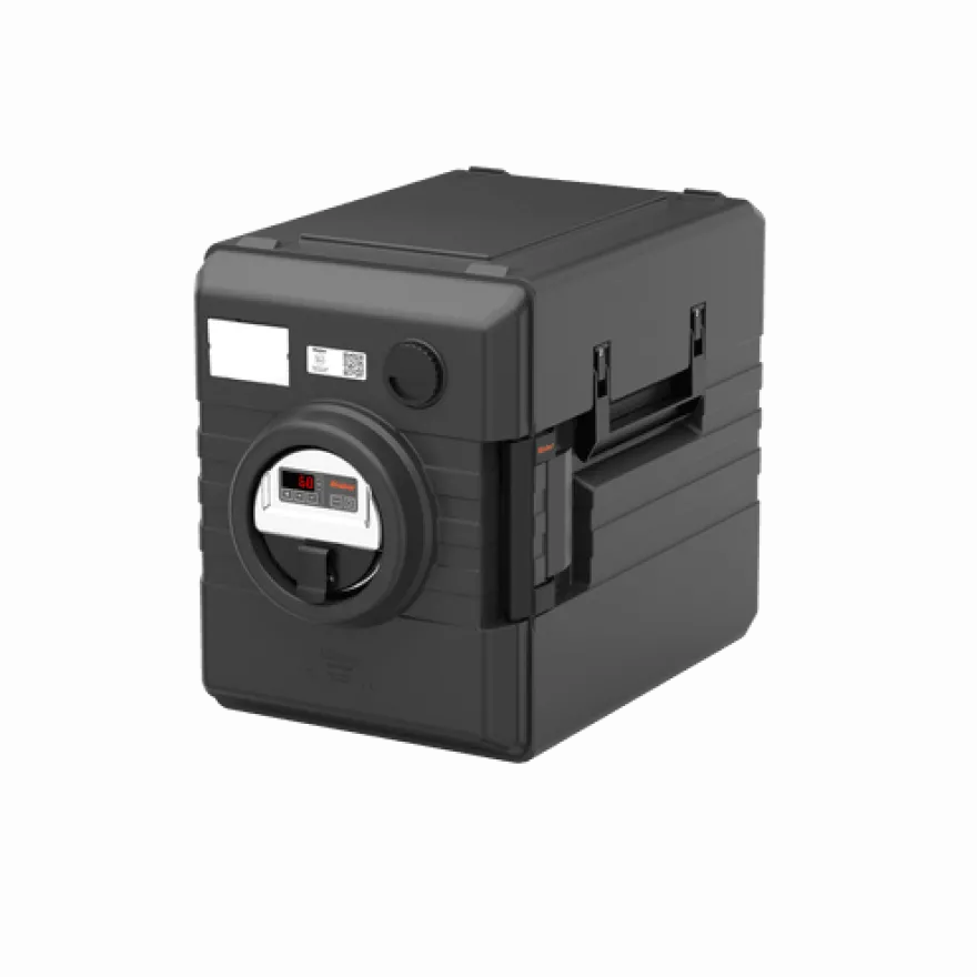 Rieber Thermobox 52 Liter Frontlader mit digitaler Umluftheizung, schwarz
