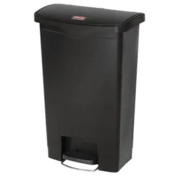 Rubbermaid Slim Jim Front Step Pedaleimer schwarz 50L