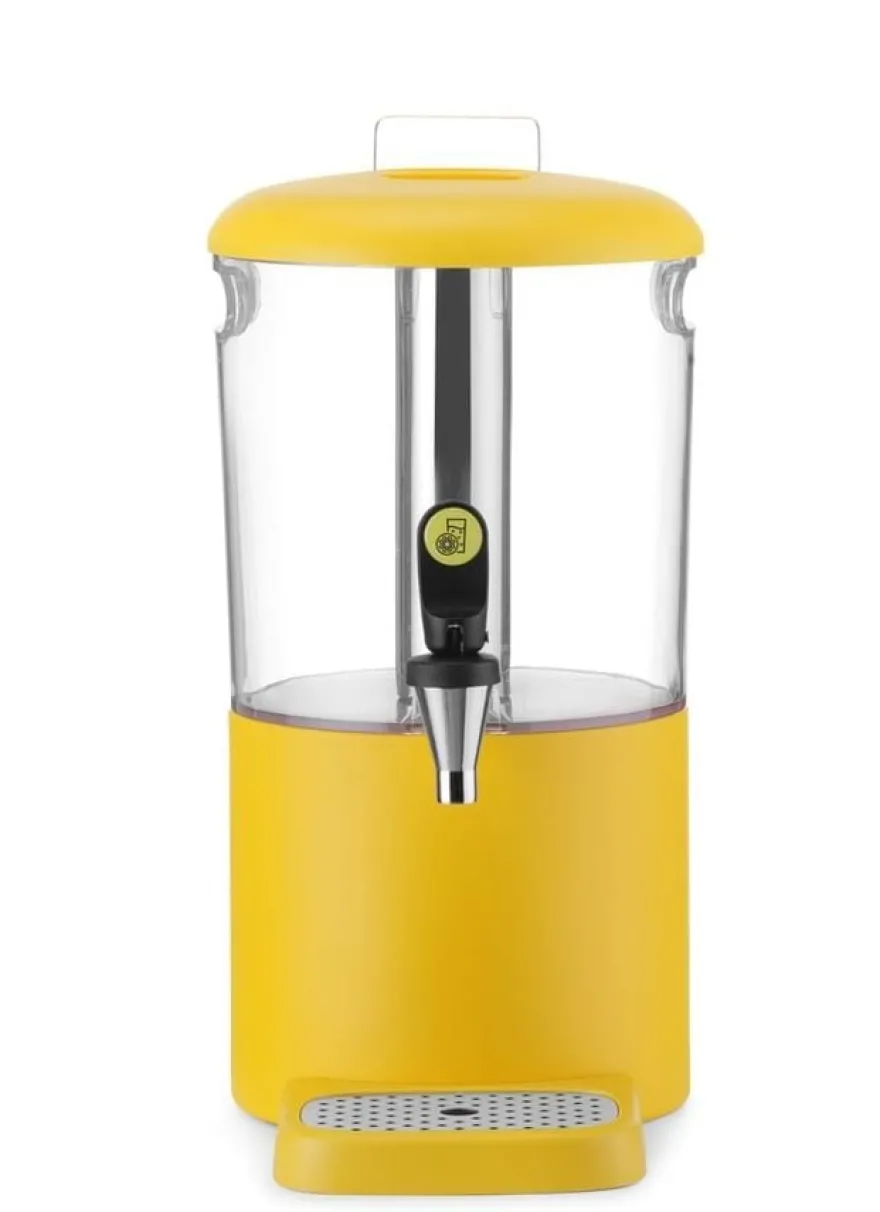 Saftspender, 4 l UNIQ, HENDI, designed by Robert Bronwasser, 4L, Gelb, 315x211x(H)431mm
