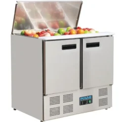 Saladette Polar mit 2 Türen und Klappdeckel