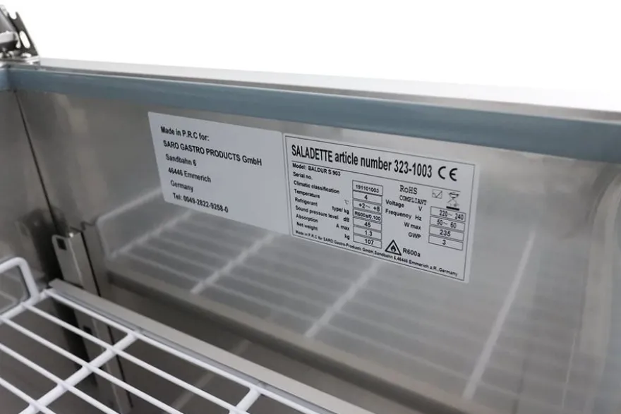 SARO Saladette mit 3 Türen, Modell BALDUR S 903