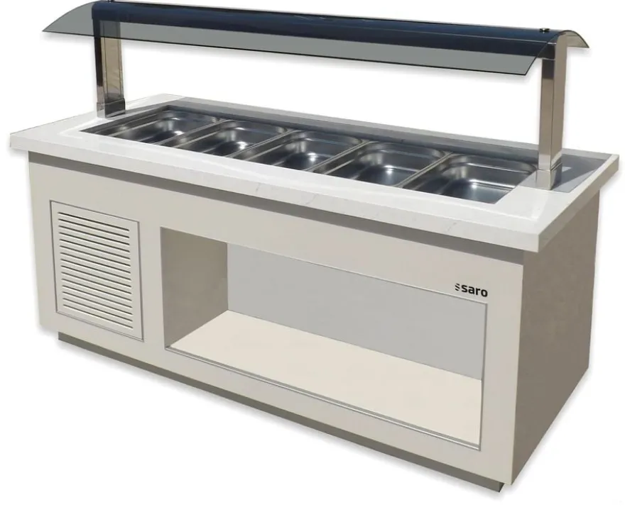 SARO Salatbar Premium Line SB-K200 weiss, für 5x 1/1 GN