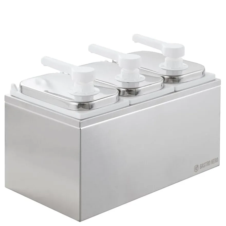 Saucenspender - 3x 3 Liter - Dosierpumpe PP