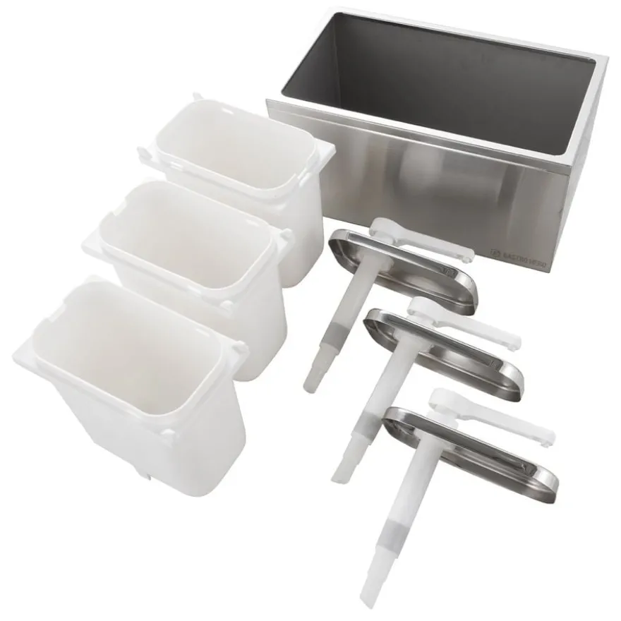 Saucenspender - 3x 3 Liter - Dosierpumpe PP