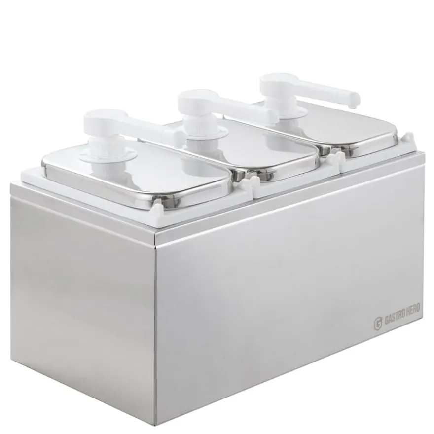 Saucenspender - 3x 3 Liter - Dosierpumpe PP