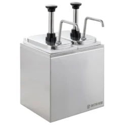 Saucenspender - 2 x 2 Liter - Dosierpumpe Edelstahl