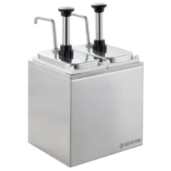 Saucenspender - 2 x 2 Liter - Dosierpumpe Edelstahl