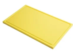 Schneidebrett mit Saftrille Gastro-M GN 1/2 gelb