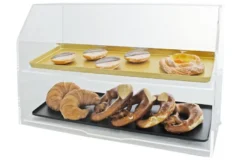 Schneider Acryl Thekenaufsteller / Vitrine für 1 Blech 200 x 600 mm, 410 mm Höhe