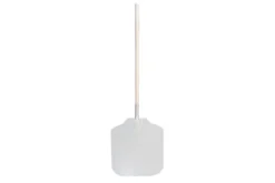 Schneider Aluminium Pizzaschaufel mit Holzstiel 45,5 x 40,5 cm, 132 cm Länge