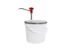 Schneider Edelstahl Dosierspender mit 5 l PP-Behälter 220 mm