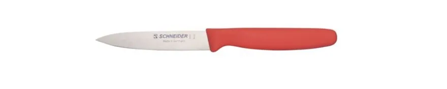 Schneider Edelstahl Gemüsemesser 10 cm, rot
