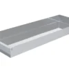 Schneider Edelstahl Schnittkuchenbleche mit Vorsatzschiene 580 x 200 x 50 mm