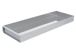 Schneider Edelstahl Schnittkuchenbleche mit Vorsatzschiene 580 x 200 x 50 mm