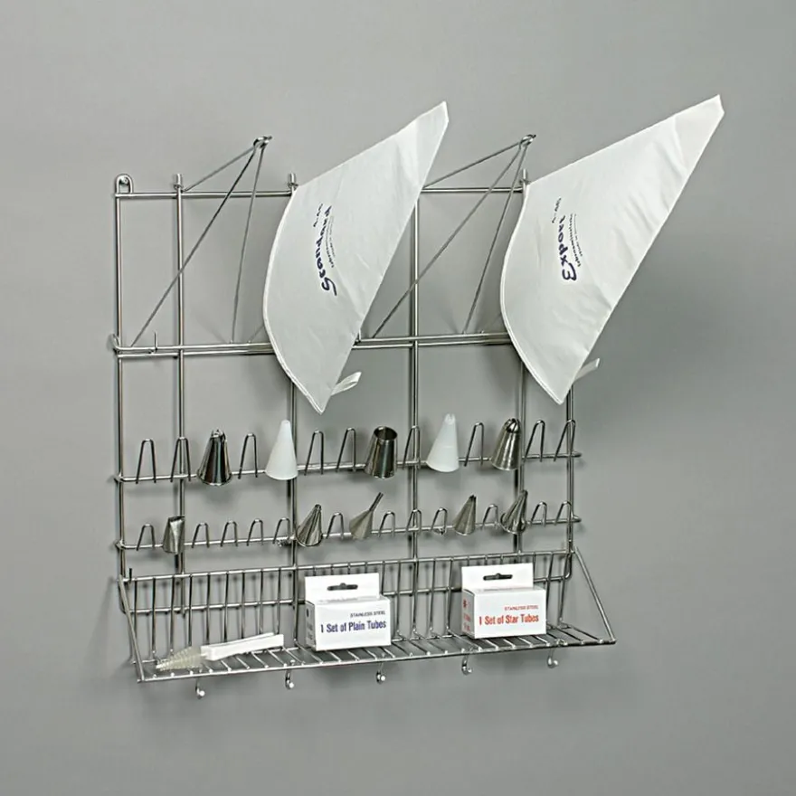 Schneider Edelstahl Spritzbeutel-Wandaufhänger 500 x 500 mm