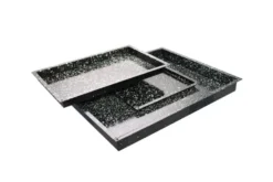 Schneider GN 2/3 Granit-Emaille Konvektomatenblech 40 mm, 90° Ränder