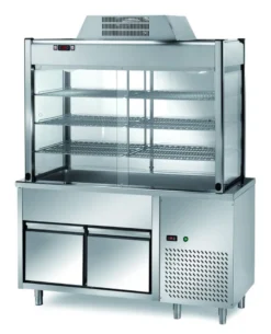 Selbstbedienungskühlvirtrine PROFI mit zwei Schubladen 1200x700x2000 - 3x GN 1/1