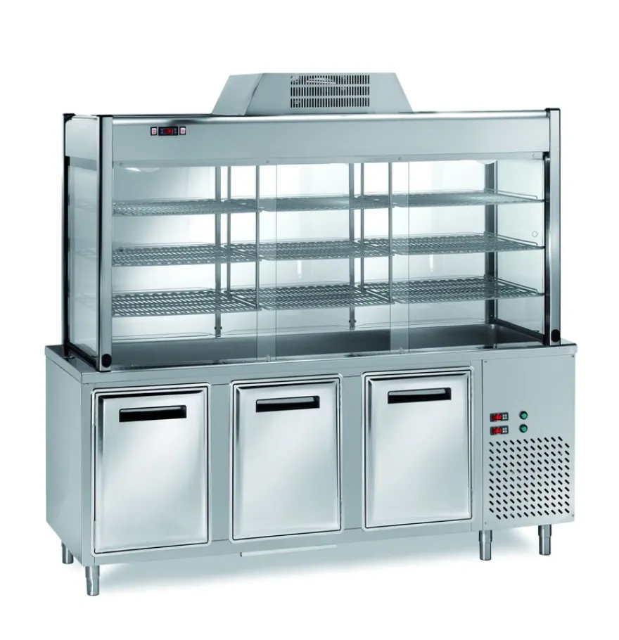 Selbstbedienungskühlvitrine PROFI 1500x700x2000 - 4x GN1/1