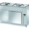 Selbstbedienungswarmhaltetisch PROFI neutral mit Schiebetüren 1200x700x890 - 3x GN 1/1