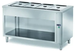 Selbstbedienungswarmhaltetisch PROFI offen 900x700x890 - 2x GN 1/1