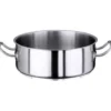 Serie 2100 Flacher Bratentopf mit Edelstahlgriffen, Durchmesser 28cm, matt