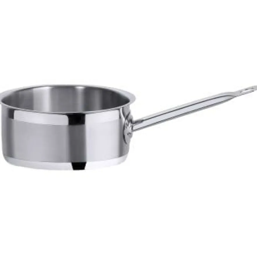Serie 2200 Flache Stielkasserolle mit Rohrgriff, Durchmesser 16 cm Inhalt 1,5 Lt.