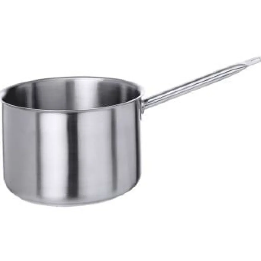 Serie 2100 Hohe Stielkasserolle mit Rohrgriff, Boden Durchmesser 16cm Inhalt 3Lt.