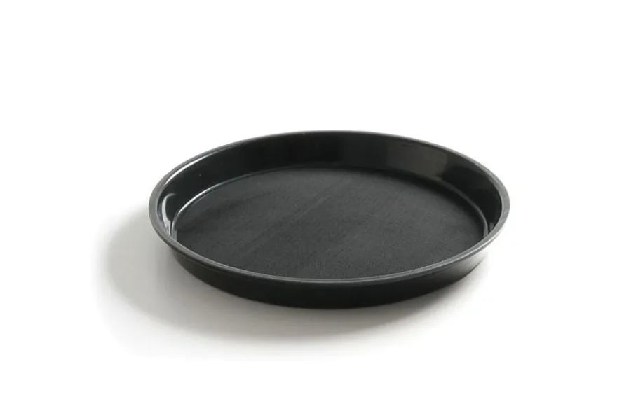 Serviertablett "Polyform" rund, schwarz