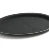 Serviertablett "Rubberform" oval, schwarz, 200 x 265 mm