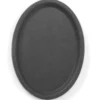 Serviertablett "Rubberform" oval, schwarz, 210x290 mm